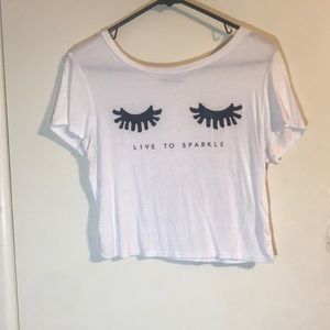 Live to sparkle crop top